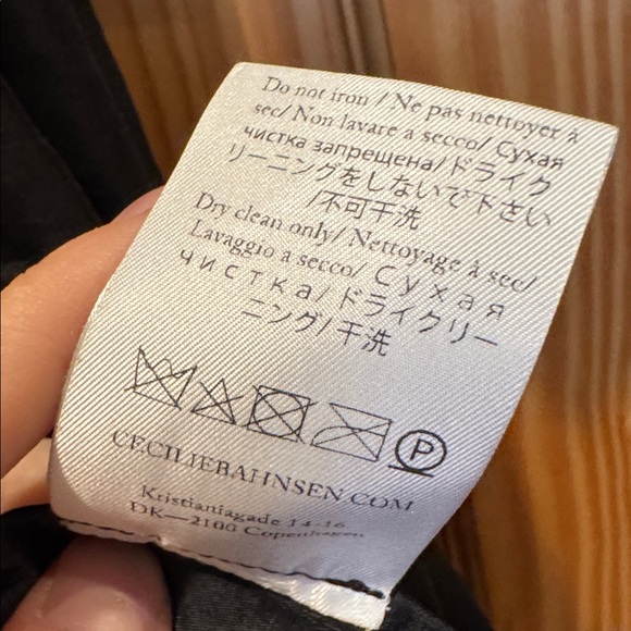 Cecilie Bahnsen Black Ava Dress Sz 6 - Picture 9 of 10